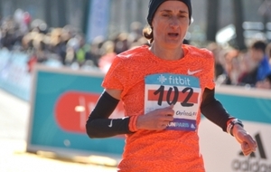 Christelle Daunay au semi-marathon de Paris