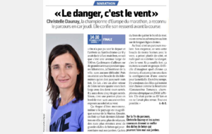 Christelle Daunay confie son ressenti avant la course