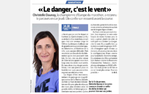 Christelle Daunay confie son ressenti avant la course