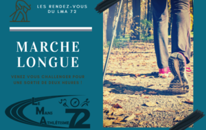 marche longue de marche nordique