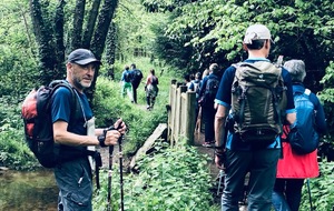 Sortie de marche nordique à La Bazoge