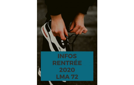 Infos rentrée sportive 2020