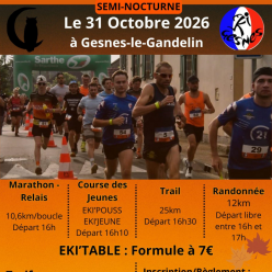 Eki'Gesnes : Marathon relais & Trail semi nocturne